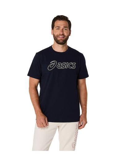 Asics Asıcs Logo Ss Tee Erkek Sax Kısa Kollu Tshirt 2031e188-403 Mavi