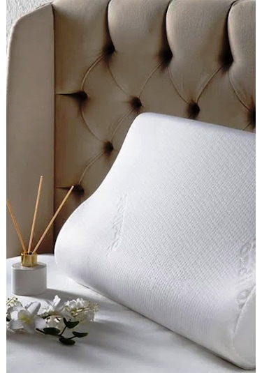 Visco Ortopedik Yastık 60x40x12 Cm 1 Adet Beyaz