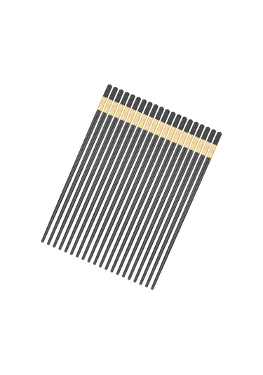 Skycity 24cm Cam Fiberlı 10 Çift Çubuk: Kaymaz Dizayn, Yıkama Makinesine Uygun, Yeniden Kullanılabilir, Metal/kolay Kullanıma Uygun Asya Yemeği Çubukları Diğer