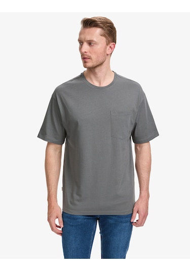 Pierre Cardin Erkek Antrasit Tişört Basic 50325300-vr006