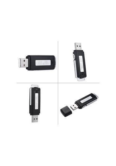 Kingboss KB-II 8 GB USB Flash Disk Ses Kayıt Cihazı Siyah
