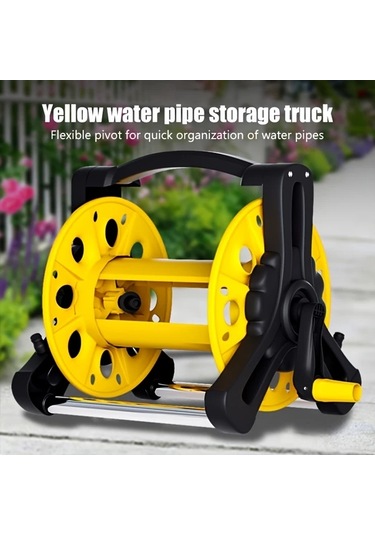 Willowhaven Mavi Saklama Arabası: Bahçe Hortumu Dolabı, Ayarlanabilir, Keskinsiz, Taşınabilir Çözüm