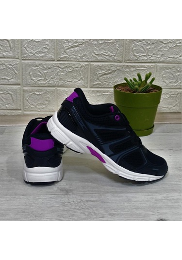 Kinetix Arıon Siyah-mor-beyaz Fuspetli Athletic Koşu Spor Ayakkabı Siyah - Mor