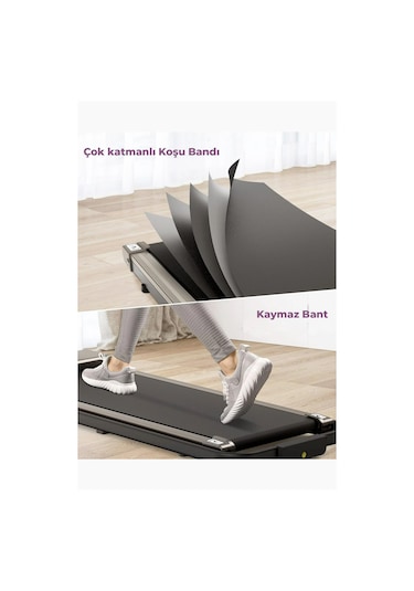 14 Km Hız Bluetoothlu Uygulama Bağlantılı Hidrolik Katlanabilir Yürüme Ve Koşu Bandı