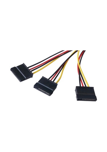 SpeedUF Üçlü 3 Port Ide Molex Sata Power HDD 4 Pin Güç Kablosu