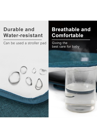 Suofeng "taşınabilir Su Geçirmez Bebek Bez Değiştirme Pedi - Çift Cep & Katlanabilir" Yeşil