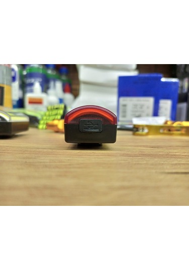 Forte Gt 6319 Bisiklet Ön Işık 250 Lümen Lityum Pilli Usb Şarjlı Yüksek Güçlü Far Kırmızı