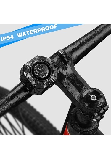 Happychildhood Usb Şarj Edilebilir Bisiklet Alarmı, Uzaktan Kumandalı, 110db Yüksek Sesle Kablosuz Hırsızlığa Karşı Titreşim Hareket Sensörü Araç Güvenlik Alarmı