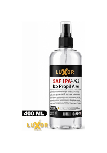 Luxor Kimya Saf İpa %99.9 İzopropil Alkol 400 ML