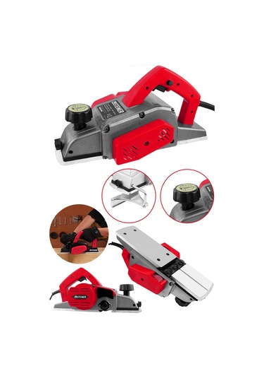 Steiner 4200 Watt Sjs Bakır Sargılı Planya Rende Makinesi Kırmızı