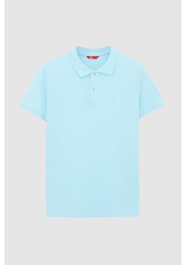Twn Slim Fit Aqua Pike Dokulu T-shirt 4ec146011784m Aqua