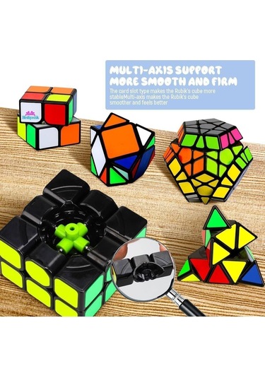 Zeka Küpü Seti 2x2,3x3,pyramid,skewb,megaminx Speed Cube Set 5 Parça