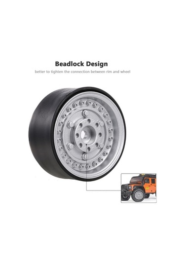 Novahub 1.9 İnç Metal Jant Seti - Trx4 Gen8 Mst İçin 2'li Paket Altın Renk Rc Tırmanma Araçları