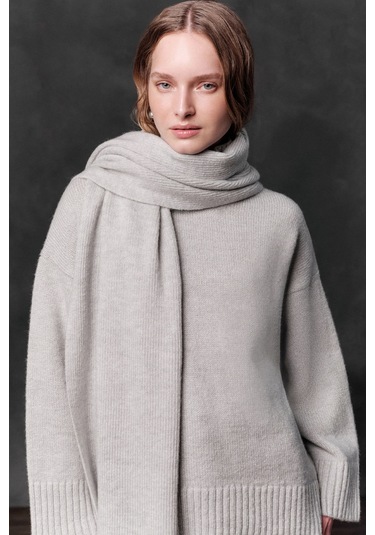 Yumuşak Atkı Mavi Mavi