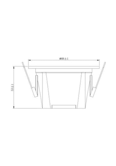 Ld700 S840 Siyah Sabit Led Spot 4000k