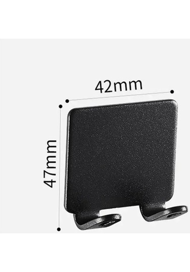 Zhltools Paslanmaz 2li Traş Bıçağı Tutucu Banyo Lif Askısı Çok Amaçlı Askı Siyah