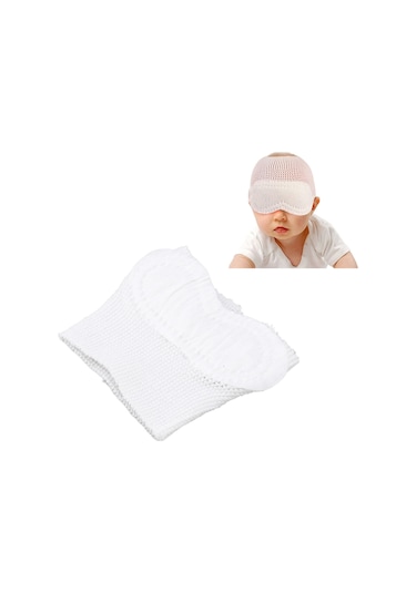 Moveevo Yeni Doğan Bebekler İçin Mavi Işık Engelleme, Nemlendirici Dokulu, Ergonomik Tasarım, Yumuşak Pamuklu Göz Koruyucu Maskesi