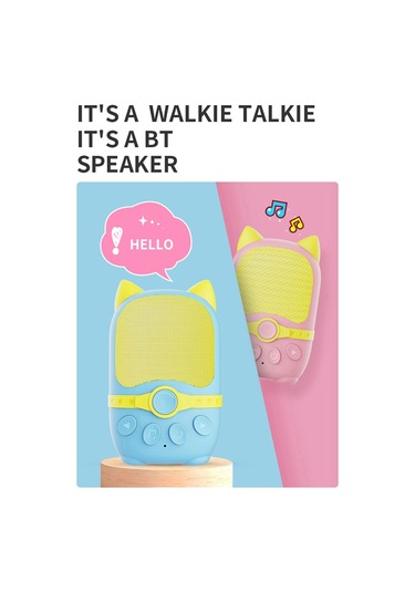 Jokmae 4 Yaş+ Çocuklar İçin Müzikli Çift Yönlü İletişim Cihazı Pembe+mavi - 500-1000m Mesafe, Bluetooth Hoparlör, 10 Saat Konuşma