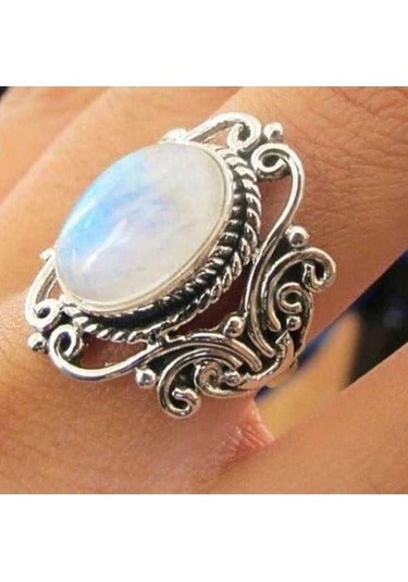 Dancemonkey Yüzükler Yüzük Takıları, Takı Ölçü: Gökkuşağı Düğün Aytaşı Antik 9 Oq Standart Çok Renkli