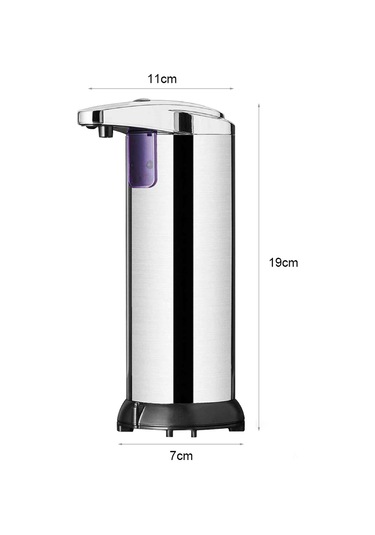 Ximistore9 Otomatik Algılayıcı Sabun Spreyi - Dokunmadan Ellerini Temizle - 250ml Gümüş - Pil Yok - Ipx7 Su Geçirmez Abs+paslanmaz Çelik Diğer