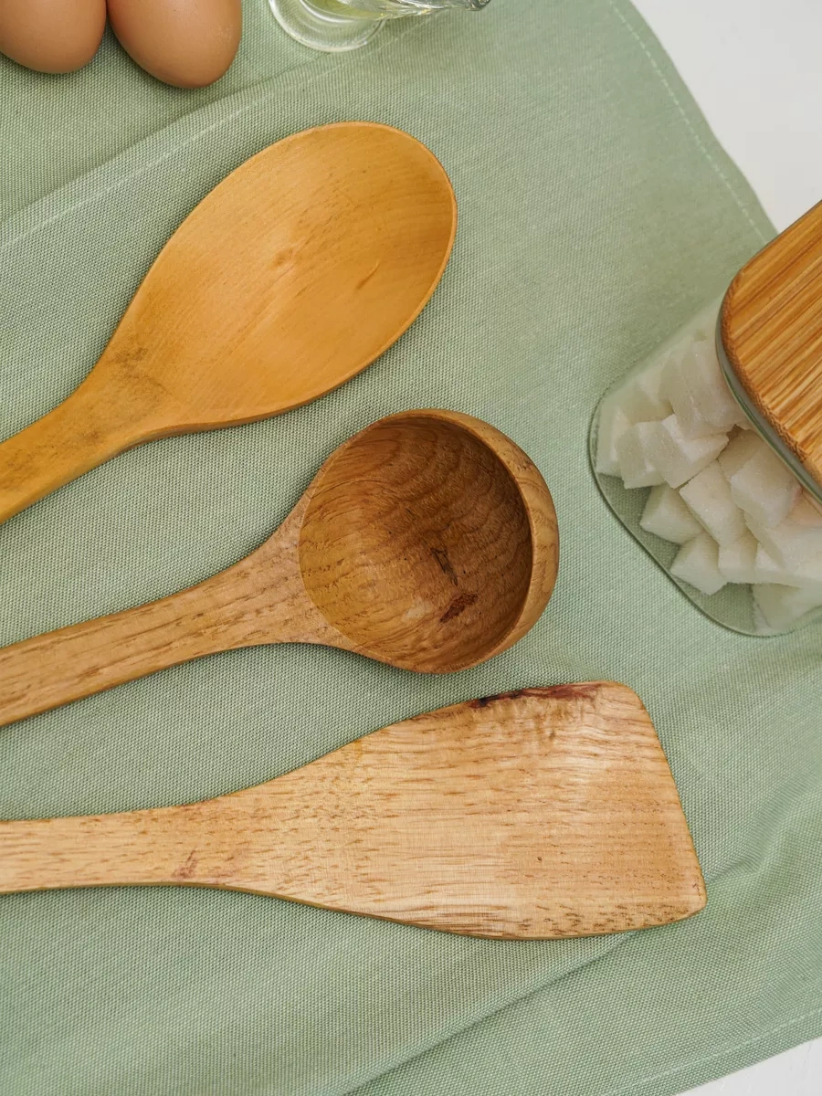 Topichome Ahşap Mutfak Spatulaları Seti, 3 Parça 189992219 Buğday
