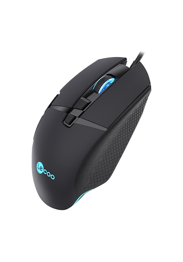 Lecoo MG1101 Kablolu 6400DPI 8 Tuşlu RGB Gaming Optik Mouse Siyah