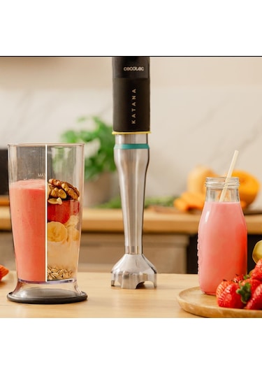 Cecotec Katana 15 Totaldestroy 1500 W Full B Screen Blender Seti Gri - Siyah