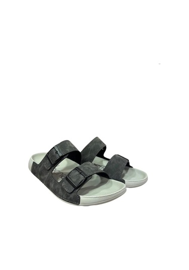 United Colors Of Benetton Çift Bantlı Anatomik Erkek Terlik Füme