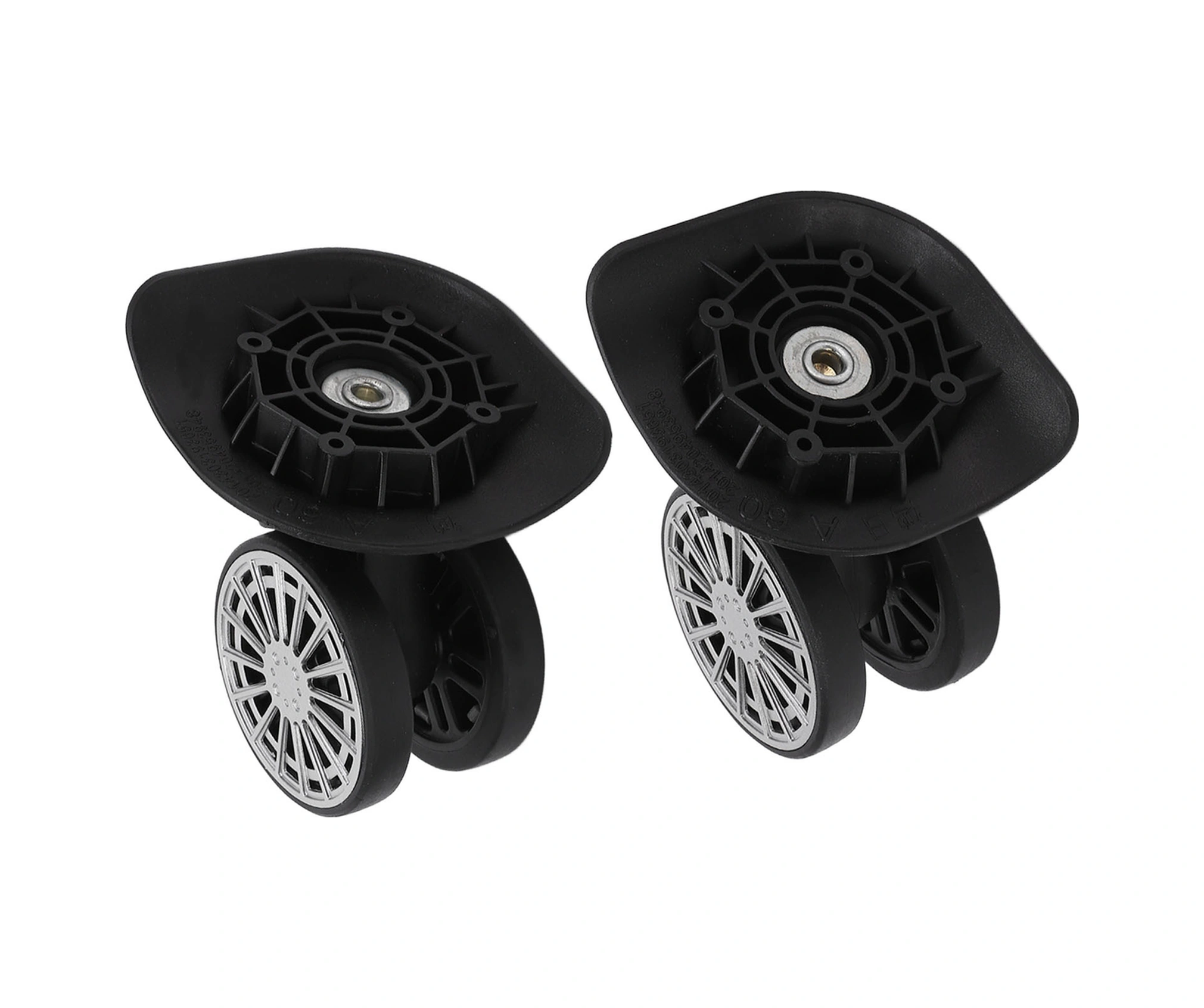 Vkemall A60 Modeli Valiz Tekerlekleri, Sessiz Çalışma, Dayanıklı Pp+pet Malzeme, Yüksek Yük Taşıma Kapasitesi, Kolay Kurulum, 2 Adet Tekerlek Ve 8 Adet Vida İle Birlikte