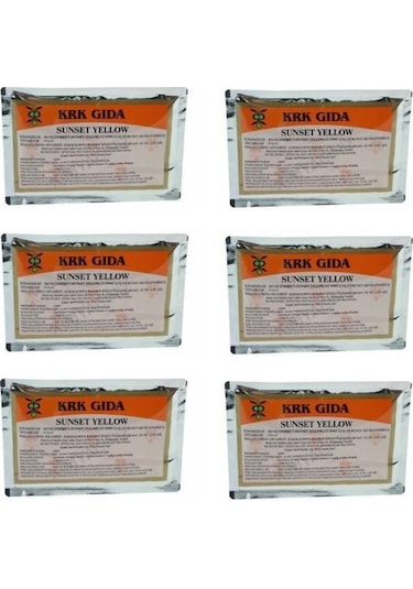 Krk Gıda Turuncu Toz Gıda Boyası 6 x 9 G