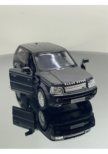 Land Rover 1:32 Ölçek Metal Çek Bırak Model Araba 12 Cm - Siyah