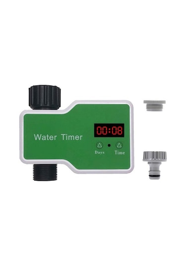Lcd Otomatik Su Tasarruflu Dijital Bahçe Ve Bitki Sulama Zamanlayıcı 6769 Yeşil