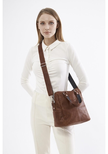 Derinss Leather Derinss Dkb0049 Hakiki Deri Kadın Taba El Ve Omuz Çantası 001