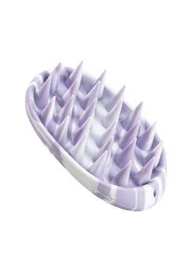 Suntek Saç Derisi Masaj Aleti Yıkama Bakım Fırçası Ev Banyo Açık Menekşe