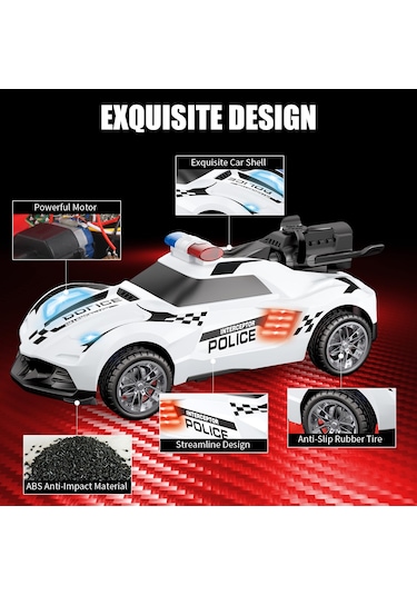 Uzaktan Kumandalı Şarjlı Duman Atan Araba 1:20 Full Fonksiyon Kumandalı Buhar Çıkaran Oyuncak Araba Beyaz