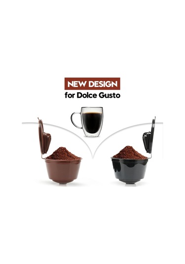Siyah İ Cafilas Dgpnc03 Dolce Gusto Nescafe Cırcolo,genıo 2,mını Me,mını,melody İçin Crema Kahve Kapsül Filtresi Yeniden Doldurulabilir 3pcs