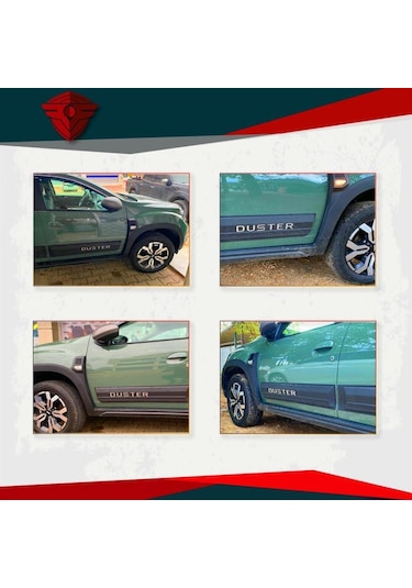 Dacia Duster Parlak Krom Yazılı Premium Kapı Koruma Seti 2018 Ve Üstü