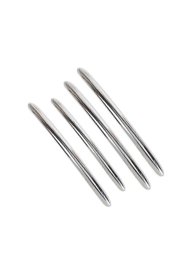 Honmex Bmw 5 Serisi F10/gt F07 2011-2017 Dış Kapı Kolu Kaplama Trimleri, Parlak Çelik, 4 Adet Set 3 Uzun + 1 Kısa