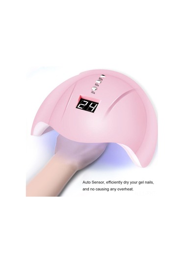 Hangfox 36w Mini Tırnak Kurutma Lambası, Çift Işık Kaynağı, 3 Zaman Ayarı, Otomatik Algılama, Pembe Usb Şarjlı