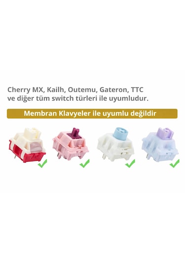 Nebula Bulutu Keycaps Renkli Sisli Mekanik Rgb Klavye Tuş Takımı Mor