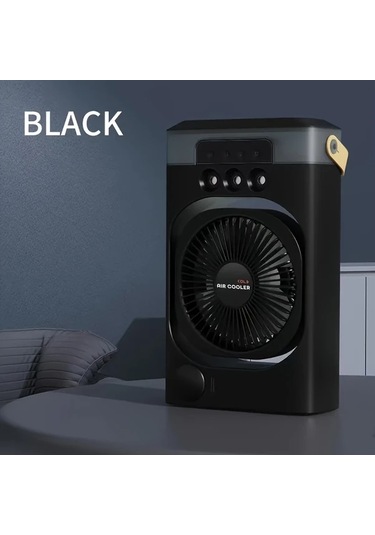 Xuweiwei 3 Hizli Tasinabilir Mini Masa Fanı Siyah Sessiz Usb Destekli Modern Tasarimli Ic Dis Mekan Kullanimi Ev Ofis Ve Seyahat