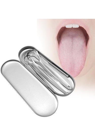 Homyl 3 Parça Dil Sıyırıcılar Taze Nefes Metal Yeniden