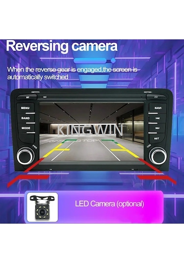 7 İnç Audi A3 Uyumlu Android Carplay 4 Gb Ram 64 Gb Hafıza Multimedya Arka Kamera  7"