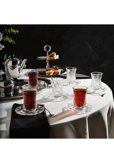 Rcr Melodia 12'li Çay Bardağı Takımı 140 Ml Şeffaf