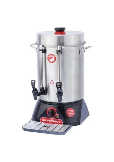 Işıkgaz Silverinox Eko Seri Çay Makinesi, Metal Musluklu, 250 Bardak Kapasiteli, 23 L İntch-1902-102801