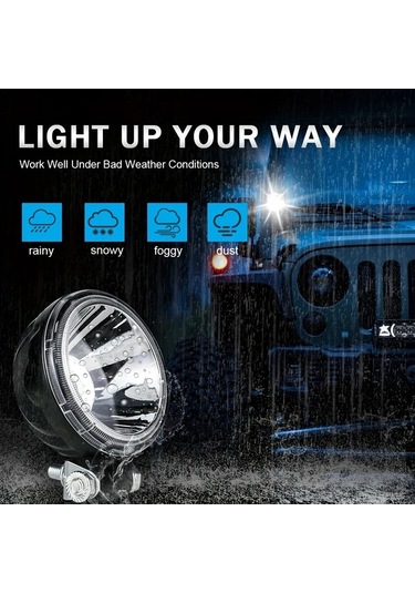 Xuweiwei Lupuauto 7.62cm Led Spot Işık 2 Adet Sarı Süper Parlak 3000 Lümen 12 24v Offroad Işık