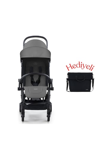 Bumprider Connect³ Bebek Arabası Black-Grey + Yan Bakım Çantası