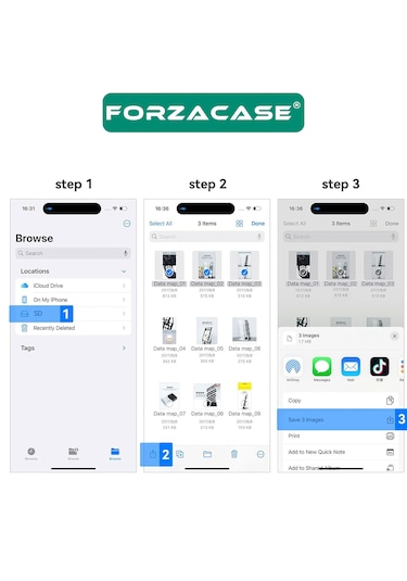 Forzacase FC974  Hızlı Type-C To SD / Micro SD / TF Kart Okuyucu Adaptör