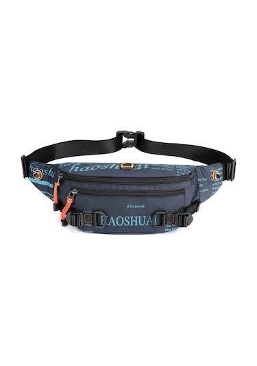 Sporcular Ve Doğa Severler İçin Pratik Erkek Bel Çantası, Dayanıklı Ve Fonksiyonel Tasarım Mavi