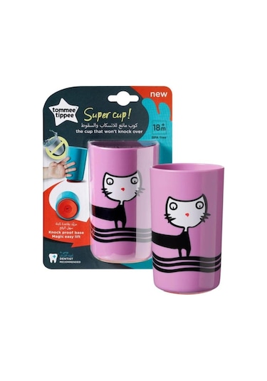 Tommee Tippee Süper Devrilmeyen Bardak 300 ML Pembe